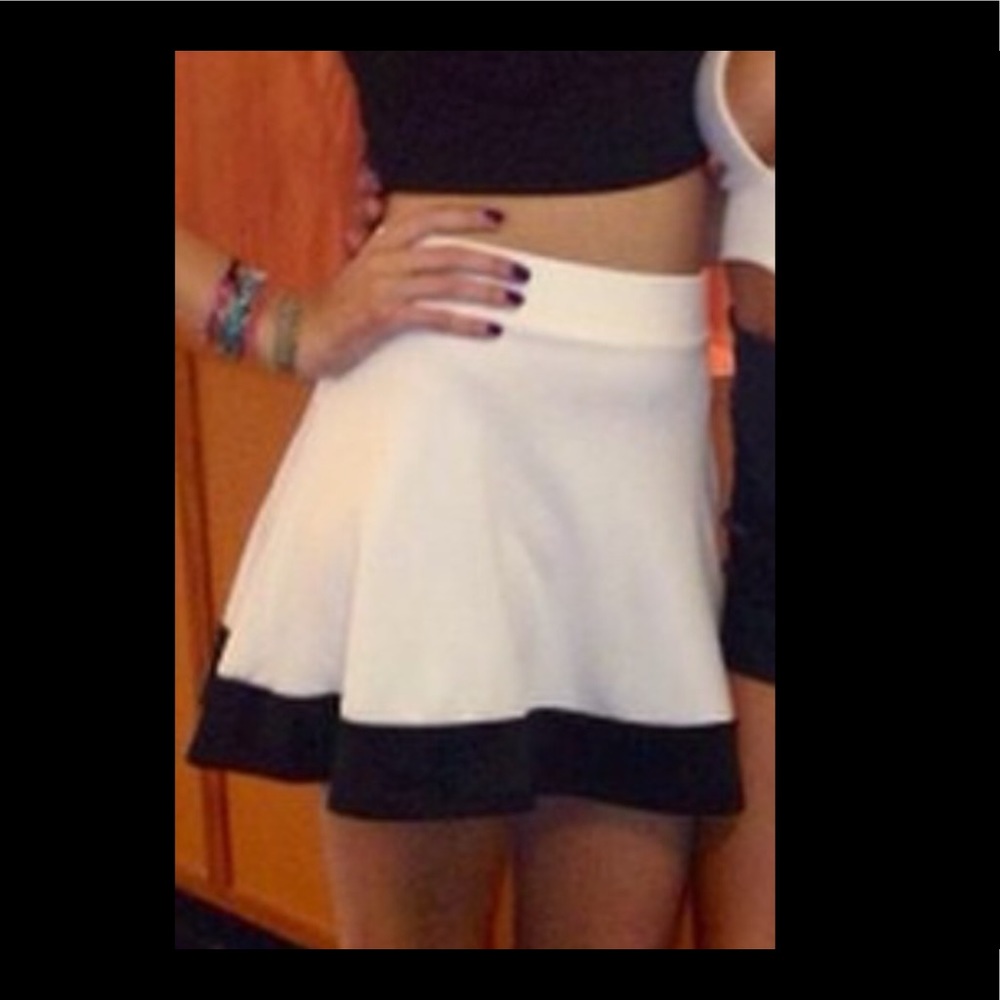 Black and white skirt